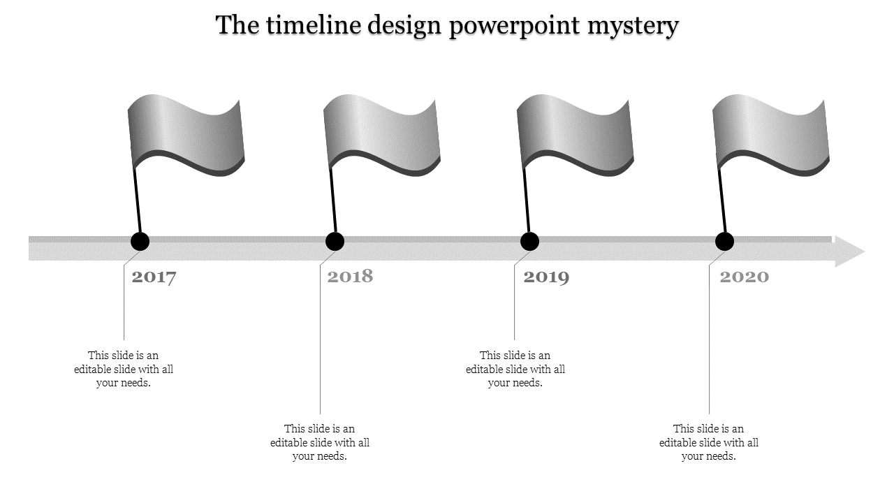 Year Timeline Template Slide For PowerPoint Presentation